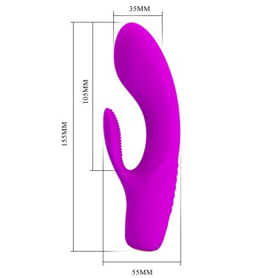 PRETTY LOVE - VIBRADOR RECARREGVEL TIM ROXO - D-237367 - Dona Pimenta