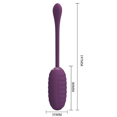 PRETTY LOVE - OVO VIBRATÓRIO RECARREGÁVEL ROXO CASPER - D-238704 - Dona Pimenta