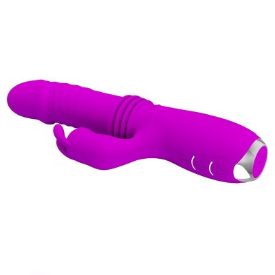 PRETTY LOVE - VIBRADOR DE COELHO RECARREGVEL DOROTHY ROXO - D-237373 - Dona Pimenta