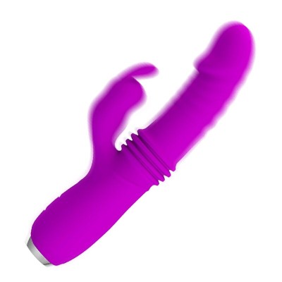 PRETTY LOVE - VIBRADOR DE COELHO RECARREGVEL DOROTHY ROXO - D-237373 - Dona Pimenta