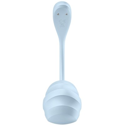 SATISFYER - ESTIMULADOR DE PONTO G DE PÉTALA LISA CÉU AZUL APLICATIVO GRATUITO - D-239490 - Dona Pimenta
