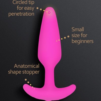 G-VIBE - GPLUG PLUG ANAL VIBRADOR XS FÚCSIA - D-240131 - Dona Pimenta