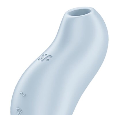 SATISFYER - ESTIMULADOR DE CLITÓRIS POCKET PRO 1 AZUL CLARO - D-239972 - Dona Pimenta