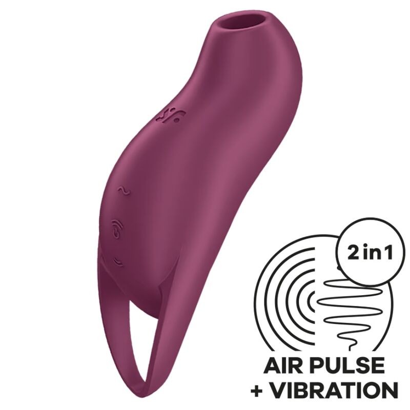 SATISFYER - ESTIMULADOR DE CLITÓRIS POCKET PRO 1 GARNET - D-239973 - Dona Pimenta SATISFYER - ESTIMULADOR DE CLITÓRIS POCKET PRO 1 GARNET - D-239973 - Dona Pimenta