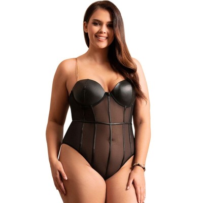 SUBBLIME - BODY SUSPENSÃES DE CORRENTE PRETA S/M - D-239905 - Dona Pimenta