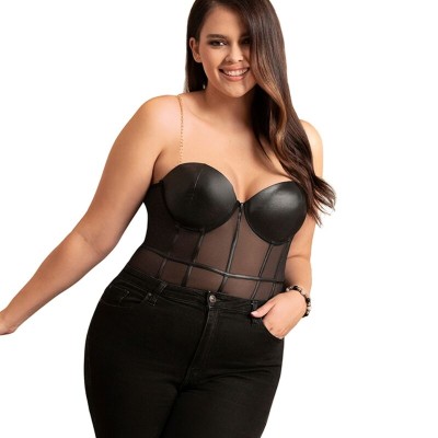 SUBBLIME - BODY SUSPENSÃES DE CORRENTE PRETA S/M - D-239905 - Dona Pimenta