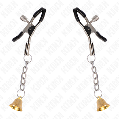 KINK - PINÇAS PINGENTE SINO DOURADO 6 CM - D-240937 - Dona Pimenta