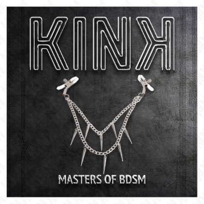 KINK - PINÇAS PARA BICOS COM CORRENTES DE PONTOS 30 CM - D-240952 - Dona Pimenta