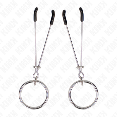 KINK - PINÇAS FINAS COM O-RING 7 CM - D-240961 - Dona Pimenta