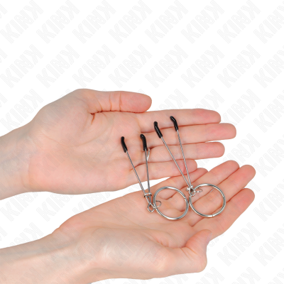 KINK - PINÇAS FINAS COM O-RING 7 CM - D-240961 - Dona Pimenta