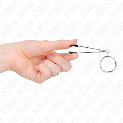 KINK - PINÇAS FINAS COM O-RING 7 CM - D-240961 - Dona Pimenta