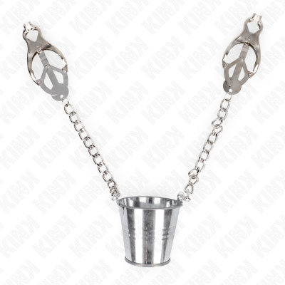 KINK - PINÇAS COM BALDE PRATA - D-240972 - Dona Pimenta