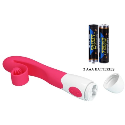 ROMANCE - VIBRADOR E ESTIMULADOR 30 VELOCIDADES COR-DE-ROSA - D-240550 - Dona Pimenta