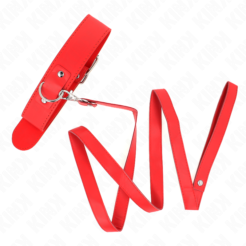 KINK - COLAR COM CINTO 116 CM ALÇA ROJO AJUSTÁVEL 32-50 CM X 8 CM - D-240764 - Dona Pimenta