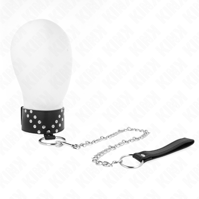 KINK - COLAR COM CINTO 65 CM COM REBITE V AJUSTÁVEL 36-43 CM X 5 CM - D-240771 - Dona Pimenta