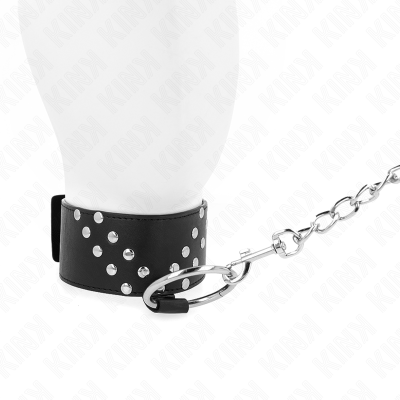 KINK - COLAR COM CINTO 65 CM COM REBITE V AJUSTÁVEL 36-43 CM X 5 CM - D-240771 - Dona Pimenta