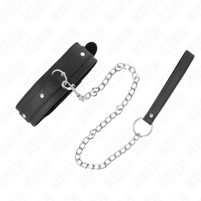 KINK - COLAR COM TRELA 65 CM 1 ANEL AJUSTÁVEL 38-49 CM X 5 CM - D-240791 - Dona Pimenta
