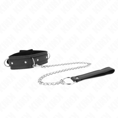 KINK - COLAR COM TRELA 65 CM 3 ANÉIS MODELO 1 AJUSTÁVEL 38-49 CM X 5 CM - D-240792 - Dona Pimenta