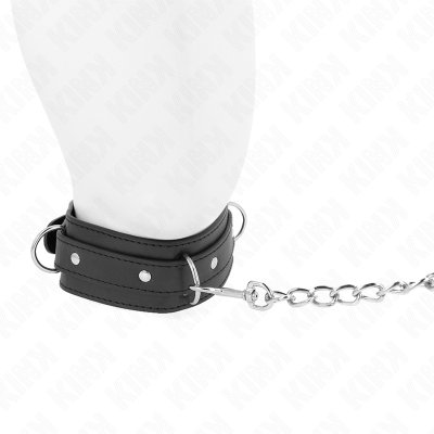 KINK - COLAR COM TRELA 65 CM 3 ANÉIS MODELO 1 AJUSTÁVEL 38-49 CM X 5 CM - D-240792 - Dona Pimenta
