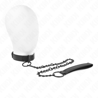 KINK - COLAR COM TRELA ESCURA 65 CM AJUSTÁVEL 37-54 CM X 3 CM - D-240807 - Dona Pimenta