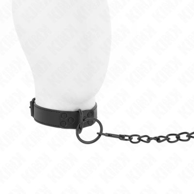 KINK - COLAR COM TRELA ESCURA 65 CM AJUSTÁVEL 37-54 CM X 3 CM - D-240807 - Dona Pimenta