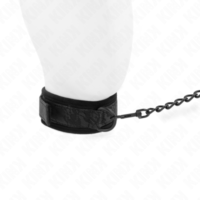 KINK - COLAR MODELO BÃSICO COM TRELA 77 CM MODELO 5 AJUSTÁVEL 34-54 CM X 5 CM - D-240813 - Dona Pimenta