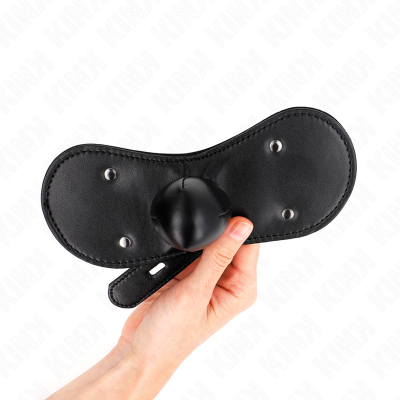 KINK - MÁSCARA BOCA BALL GAG COM FECHADURA AJUSTÁVEL 42-60 CM - D-240826 - Dona Pimenta