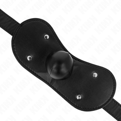 KINK - MÃSCARA BOCA BALL GAG COM FECHADURA AJUSTÁVEL 42-60 CM - D-240826 - Dona Pimenta