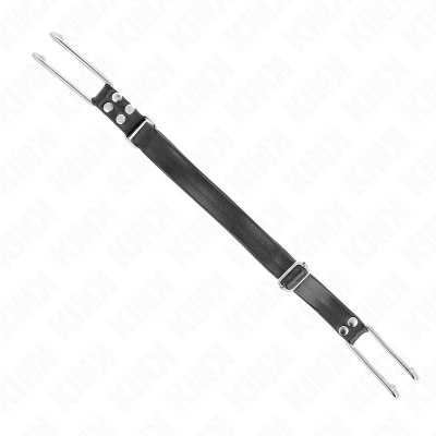KINK - MORDAÇA DE GANCHO DE METAL AJUSTÁVEL 36-52 CM - D-240827 - Dona Pimenta