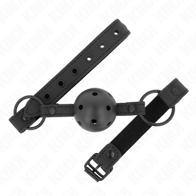 KINK - BOLA NEOPRENE 4,5 CM MORDAÇA 63,5 X 2 CM AJUSTÁVEL 41 X 59 CM - D-240834 - Dona Pimenta