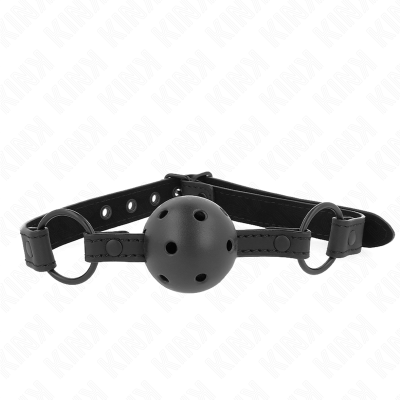 KINK - BOLA NEOPRENE 4,5 CM MORDAÇA 63,5 X 2 CM AJUSTÁVEL 41 X 59 CM - D-240834 - Dona Pimenta