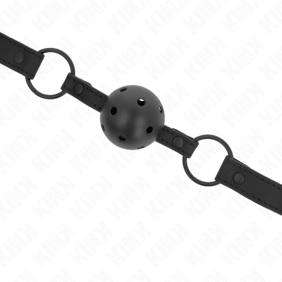 KINK - BOLA NEOPRENE 4,5 CM MORDAÇA 63,5 X 2 CM AJUSTÁVEL 41 X 59 CM - D-240834 - Dona Pimenta