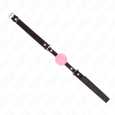 KINK - BOLA OURO ROSA 4 CM MORDAÇA 60 x 2 CM - D-240861 - Dona Pimenta