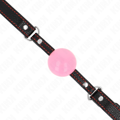 KINK - BOLA OURO ROSA 4 CM MORDAÇA 60 x 2 CM - D-240861 - Dona Pimenta