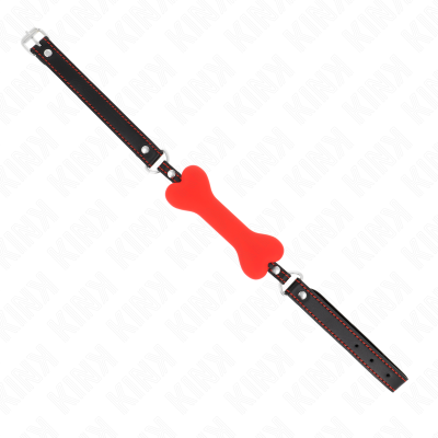 KINK - OSSO VERMELHO 12 CM MORDAÇA 63 x 2 CM - D-240884 - Dona Pimenta