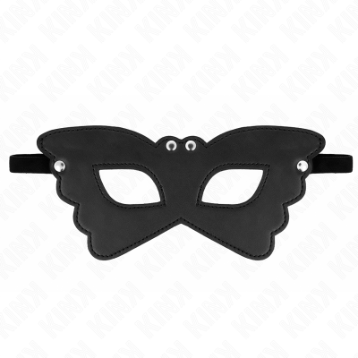 KINK - MÁSCARA DE COURO FORMA DE BORBOLETA 20 x 9 CM - D-240907 - Dona Pimenta