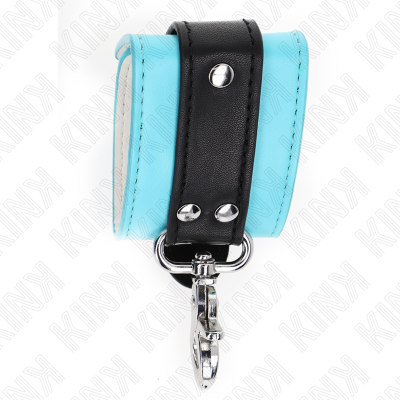 KINK - RETENÇÕES DE PULSO FECHÃVEIS PREMIUM PRETO / AZUL AJUSTÁVEIS 21-28 CM X 5,5 CM - D-241052 - Dona Pimenta