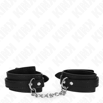 KINK - PULSO PADRÃO COBRA PRETO AJUSTÁVEL 20-28 CM X 5,4 CM - D-241064 - Dona Pimenta