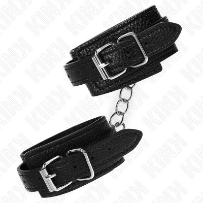 KINK - PULSO PADRÃO COBRA PRETO AJUSTÁVEL 20-28 CM X 5,4 CM - D-241064 - Dona Pimenta