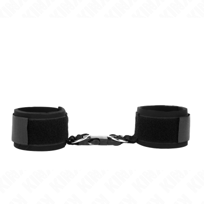 KINK - RETENÇÕES DE PULSO NEOPRENE HOOK&LOOP FASTENER PRETO AJUSTÁVEIS 22-34 CM - D-241102 - Dona Pimenta