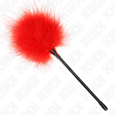 KINK - PENAS DE CÓCEGAS VERMELHAS USADAS NO KIT BONDAGE 27 CM - D-240742 - Dona Pimenta