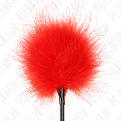 KINK - PENAS DE CÓCEGAS VERMELHAS USADAS NO KIT BONDAGE 27 CM - D-240742 - Dona Pimenta