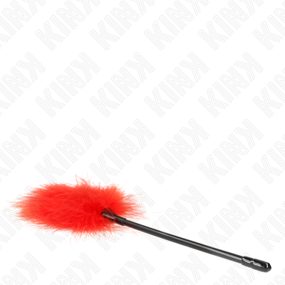 KINK - PENAS DE CÓCEGAS VERMELHAS USADAS NO KIT BONDAGE 27 CM - D-240742 - Dona Pimenta