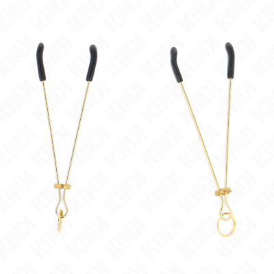 KINK - PINÇAS FINAS OURO 7 CM - D-240960 - Dona Pimenta