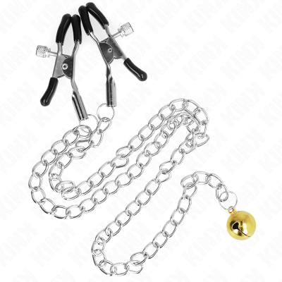 KINK - PINÇAS DE CORRENTE COM SINO 30 CM - D-240990 - Dona Pimenta