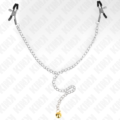 KINK - PINÇAS DE CORRENTE COM SINO 30 CM - D-240990 - Dona Pimenta