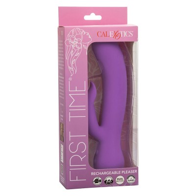 CALEXOTICS - FIRST TIME VIBRADOR PLEASER RECARREGÁVEL ROXO - D-241413 - Dona Pimenta