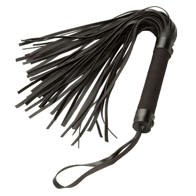 CALEXÓTICOS - NOCTURNAL FLOGGER COURO PRETO - D-241428 - Dona Pimenta
