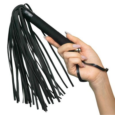 CALEXÓTICOS - NOCTURNAL FLOGGER COURO PRETO - D-241428 - Dona Pimenta