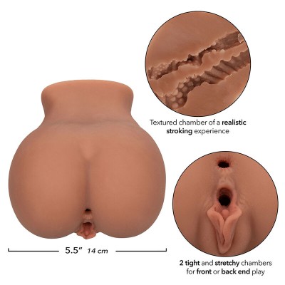 CALEXOTICS - THE ROLLER BABE DUPLO MASTURBADOR REALÍSTICO CARNE - D-241450 - Dona Pimenta